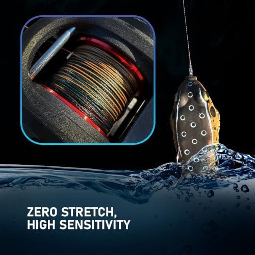 Reaction Tackle Braided Fishing Line - Pro Grade Power Performance for Saltwater or Freshwater Fish - Colored Fishing Line Braid for Extra Visibility