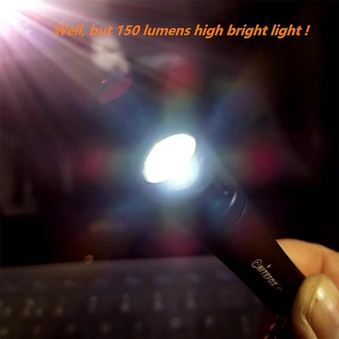 K1 Mini AAA Keychain Flashlight High Bright 150 Lumens Small Pocket Flashlight Pen Light Portable Compact EDC Light for Everyday Walking Camping Hiking Flashlight