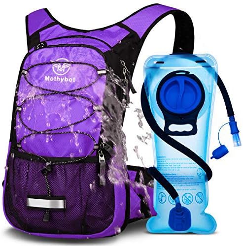 Hydration Pack, Insulated Hydration Backpack with 2L BPA Free Water Bladder and Storage, Hiking Backpack for Men, Women, Kids for Running, Cycling, Camping - Keep Liquid Cool up to 5 Hours