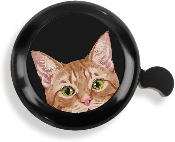 WIRESTER Cute Aluminum Round Bike Bell, Classic Ring Bicycle Bell, Bike Accessories Bell Ring for Adults Kids Girls Boys (Black, Red, Blue, Purple)