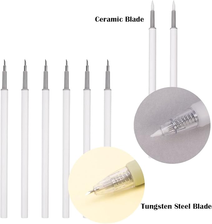 Craft Exacto Knife Craft Cutting Tool Paper Cutter Knife Pen Retractable Hobby Knife Blade Art Utility Precision Paper Cutting Carving Tool w/Pocket Clip for DIY Drawing Scrapbooking Tools