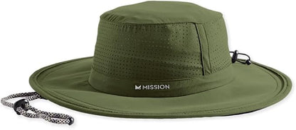 MISSION Cooling UPF Boonie Hat - Unisex Sun Hat for Hiking, Beach & Fishing - Sweat & Water Activated Technology
