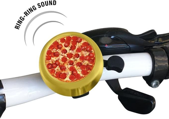 WIRESTER Gold Aluminum Round Bike Bell, Classic Ring Bicycle Bell, Bike Accessories Bell Ring for Adults Kids Girls Boys