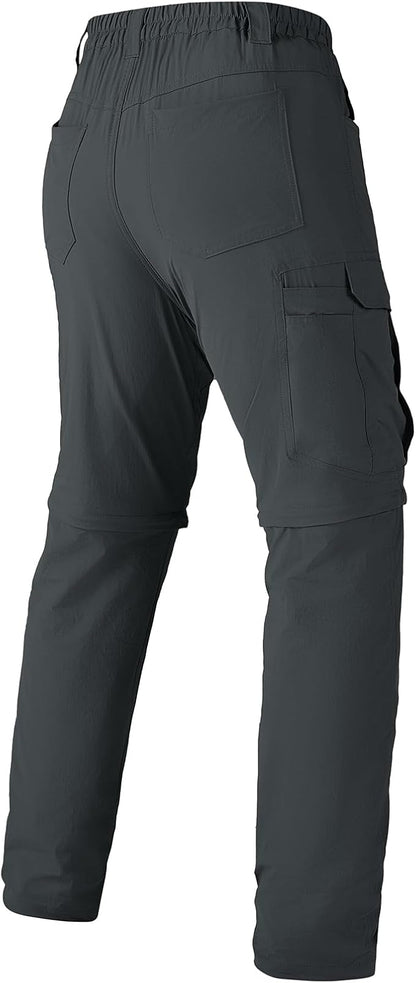 Mens Hiking Pants Convertible Lightweight Quick Dry Zip Off Waterproof Outdoor Travel Fishing Hunting Pants