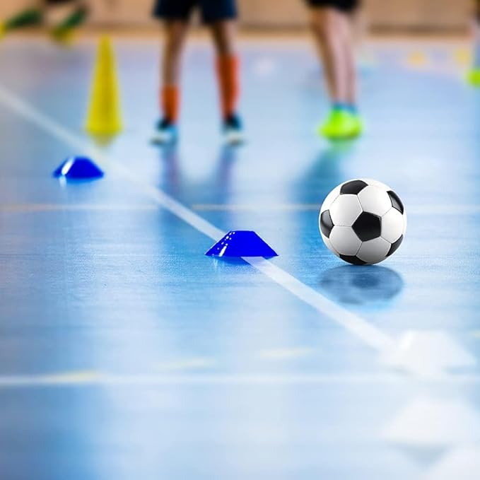 Pro Speed & Agility Training Set—Includes 12 Rung 20ft Adjustable Agility Ladder with Carrying Bag, 12 Disc Cones, 4 Steel Stakes, 1 Resistance Parachute, Use Equipment to Improve Footwork Any Sport