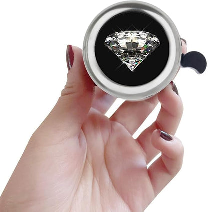 WIRESTER Silver Aluminum Round Bike Bell, Classic Ring Bicycle Bell, Bike Accessories Bell Ring for Adults Kids Girls Boys