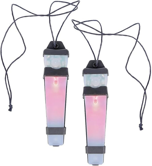 2 Pack Personal Identification Marker Light Tactical FMA Helmet Safety Flashing Signal Light for Outdoors Hunting Hiking Cycling Fishing Boating