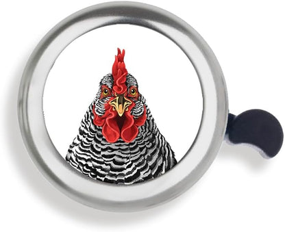 WIRESTER Silver Aluminum Round Bike Bell, Classic Ring Bicycle Bell, Bike Accessories Bell Ring for Adults Kids Girls Boys