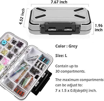 Fishing Lure Boxes, Waterproof Portable Tackle Box Organizer With Storing Tackle Set Plastic Storage - Mini Utility Lures Fishing Box, Small Organizer Box