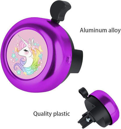 MZELQ Bicycle Bell Cute Clear Sound Adjustable Size Aluminum Bike Accessories Bell Ring for Girls Women Kids Adults