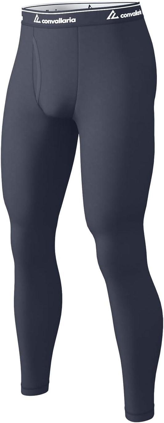 Men's Thermal Pants Fleece Lined Long Johns Compression Bottom Athletic Base Layer Cold Weather Gear 1 2 4 Pcs