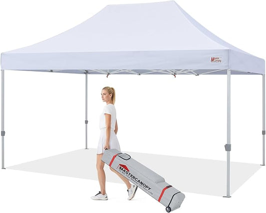 MASTERCANOPY Pop Up Canopy Tent 10x15 Instant Shelter (White)