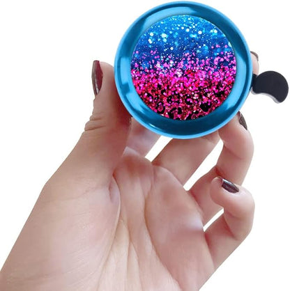 WIRESTER Blue Aluminum Round Bike Bell, Classic Ring Bicycle Bell, Bike Accessories Bell Ring for Adults Kids Girls Boys