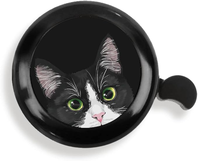 WIRESTER Cute Aluminum Round Bike Bell, Classic Ring Bicycle Bell, Bike Accessories Bell Ring for Adults Kids Girls Boys (Black, Red, Blue, Purple)