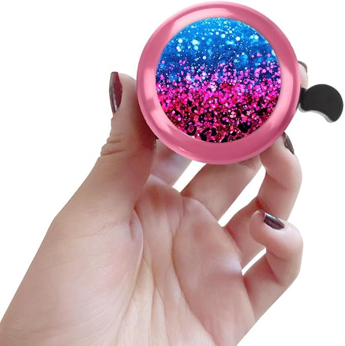 WIRESTER Pink Aluminum Round Bike Bell, Classic Ring Bicycle Bell, Bike Accessories Bell Ring for Adults Kids Girls Boys