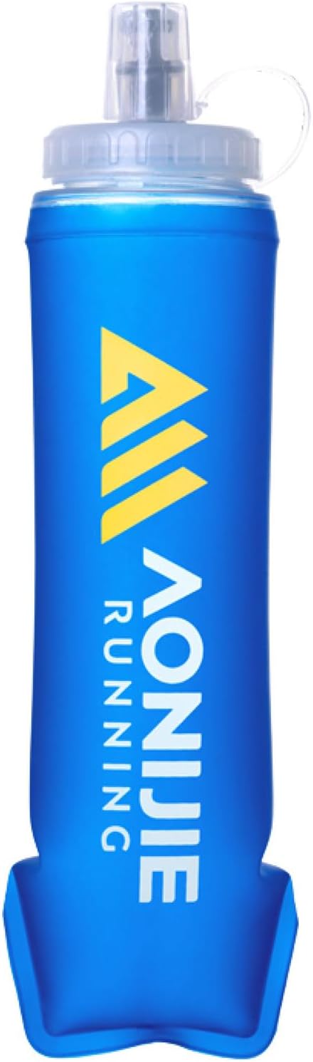 Azarxis TPU Soft Flask Collapsible Water Bottles BPA-Free 250ml 350ml 500ml 600ml for Hydration Vest Pack Running Hiking Cycling Climbing