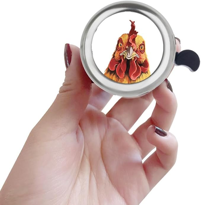 WIRESTER Silver Aluminum Round Bike Bell, Classic Ring Bicycle Bell, Bike Accessories Bell Ring for Adults Kids Girls Boys