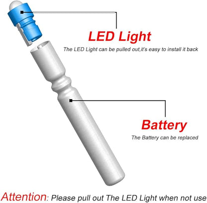 Fishing Bobber Lights,Night Fishing Float Lights,Fishing Glow Sticks,Lighted Nocks for Arrows 6-Pack