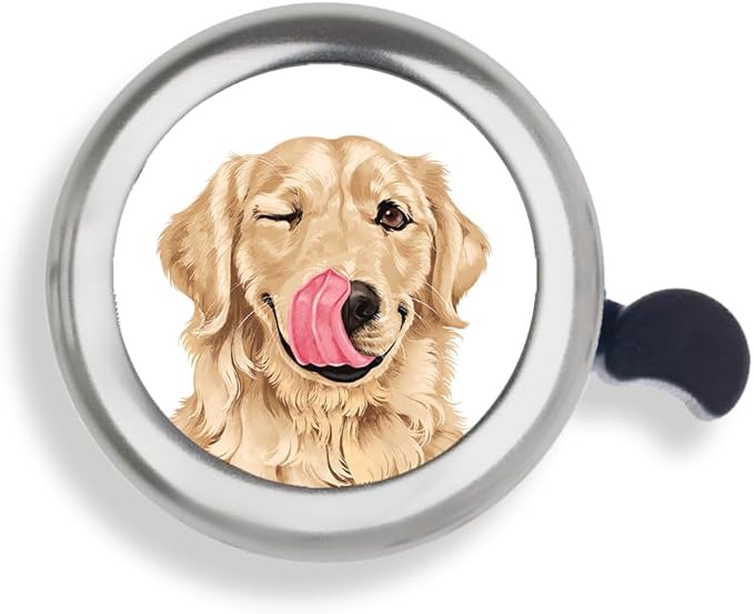 WIRESTER Silver Aluminum Round Bike Bell, Classic Ring Bicycle Bell, Bike Accessories Bell Ring for Adults Kids Girls Boys