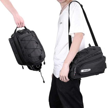 Rhinowalk Bike Bag Bike Trunk Bag Bike Pannier Bag,(for Bicycle Cargo Rack Saddle Bag Shoulder Bag Laptop Pannier Rack Bicycle Bag Professional Cycling Accessories)