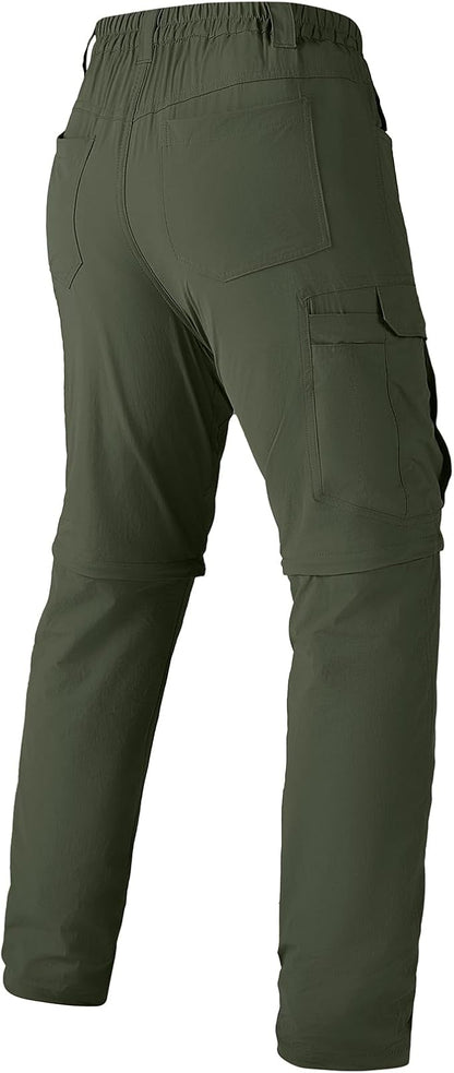 Mens Hiking Pants Convertible Lightweight Quick Dry Zip Off Waterproof Outdoor Travel Fishing Hunting Pants