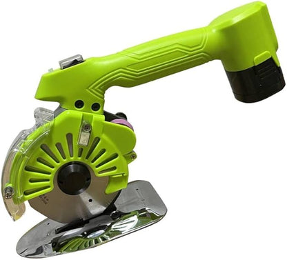 250W Cordless Fabric Rotary Cutter Electric Fabric Scissors, Round Blade Cutting Machine, 5 Speed Adjustable, LED Light, 20mm / 0.78" Cutting Thickness, with Lithium Ion Battery and Charger