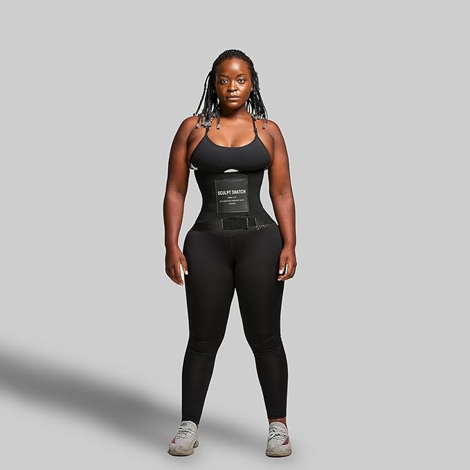 Hourglass Waist Trainer for Women – Adjustable Sweat Band for Stomach, Tummy Control & Workout Waist Trimmer