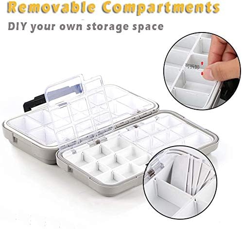 Fishing Lure Boxes, Waterproof Portable Tackle Box Organizer With Storing Tackle Set Plastic Storage - Mini Utility Lures Fishing Box, Small Organizer Box