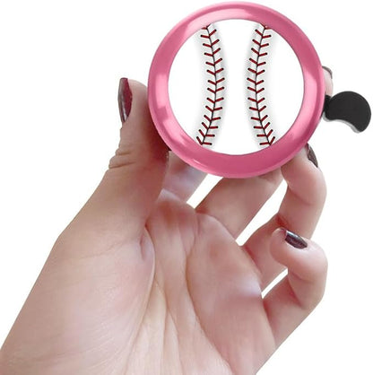 WIRESTER Pink Aluminum Round Bike Bell, Classic Ring Bicycle Bell, Bike Accessories Bell Ring for Adults Kids Girls Boys