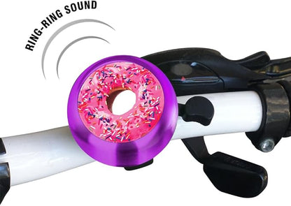 WIRESTER Cute Aluminum Round Bike Bell, Classic Ring Bicycle Bell, Bike Accessories Bell Ring for Adults Kids Girls Boys (Black, Red, Blue, Purple)