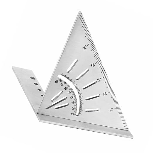 Stainless Steel Woodworking Ruler for Carpentry Marking and Measuring Angle Tool for Precise Cutting and Layout Practical Carpenter Level and Marking Gauge