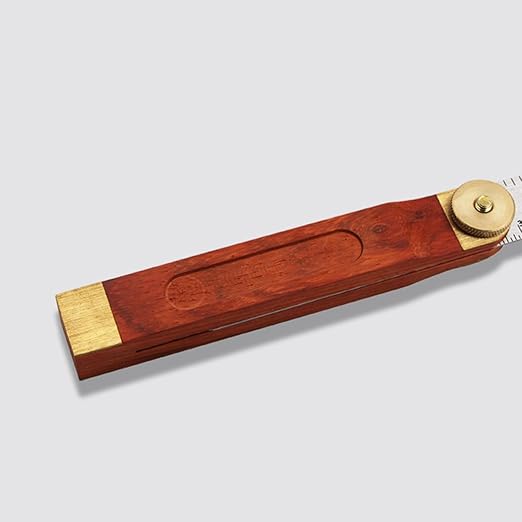 Adjustable T-Bevel Sliding Angle Ruler with Wooden Knob Stainless Steel Multi-Angle Measurement Tool Millimeter Scales for Woodworking Carpentry and Precision Crafting