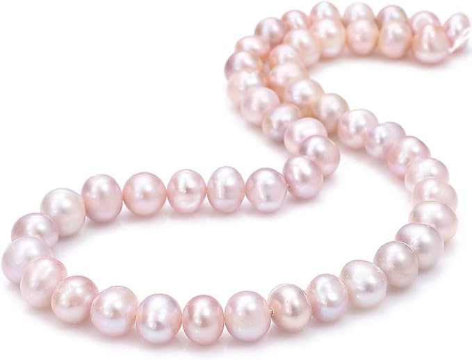 Natural Pearl Beads Potato 6-7mm Purple Freshwater Cultured Loose Gemstone Beads for DIY Jewelry Making 13.8''/Strand