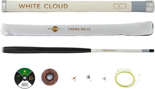 Tenkara Rod Co. White Cloud Rod - Ultra Lightweight Portable Tenkara Fly Fishing Rod 8ft. Length 2.1 Ounces Small Stream
