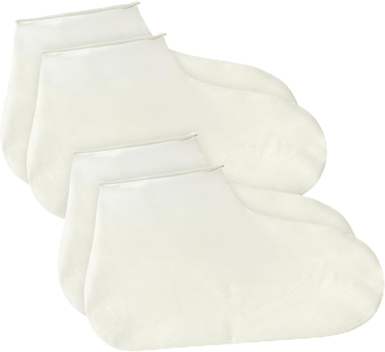 2 Pairs Shoe Covers Waterproof Silicone Rain Shoe Covers Reusable Non Slip Outdoor Cycling Boot Protectors Fits Outdoor Cycling Women Men