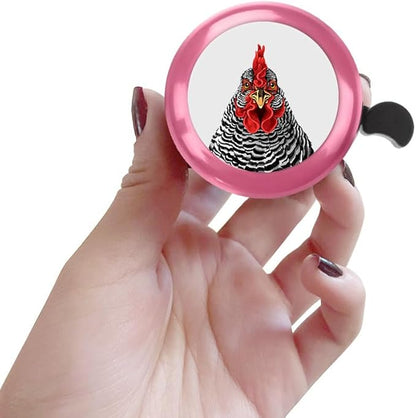 WIRESTER Pink Aluminum Round Bike Bell, Classic Ring Bicycle Bell, Bike Accessories Bell Ring for Adults Kids Girls Boys - Animals