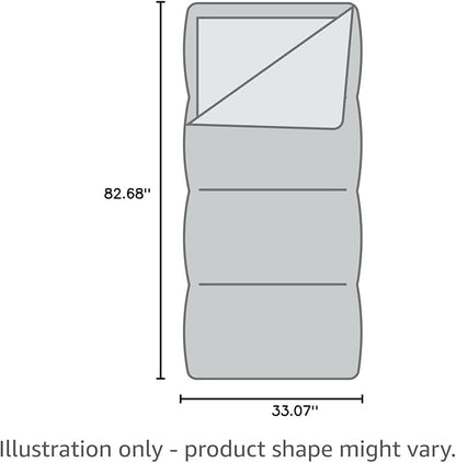 Mountaintop Ultralight Mummy Down Sleeping Bag 650 Fill Power Duck Down Suits for 32 Degree F for Camping Hiking Backpacking