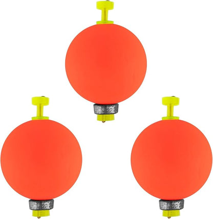 Dr.Fish 10 Pack Weighted Fishing Bobbers Snap-on Spring Floats EVA Foam Push Button Clip on Floats Fly Fishing Trout Bass Crappie Catfish