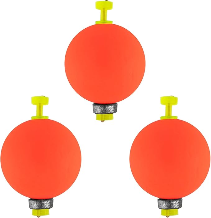 Dr.Fish 10 Pack Weighted Fishing Bobbers Snap-on Spring Floats EVA Foam Push Button Clip on Floats Fly Fishing Trout Bass Crappie Catfish