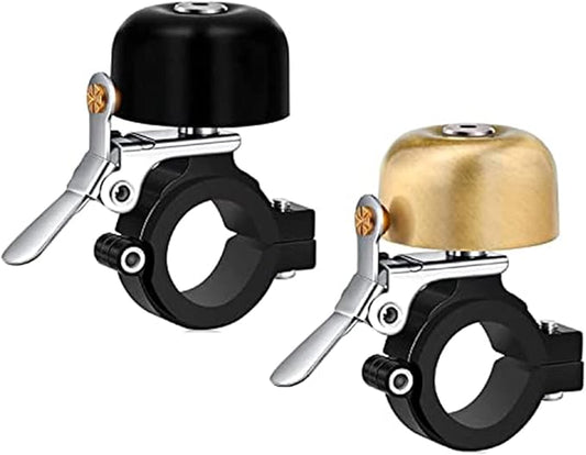 Greallthy Bike Bell Classic Brass Bicycle Bell,Bike Bells for Adults Kids, Loud Retro Bell for Road & Mountain Bikes, Universal Handlebar Fit.