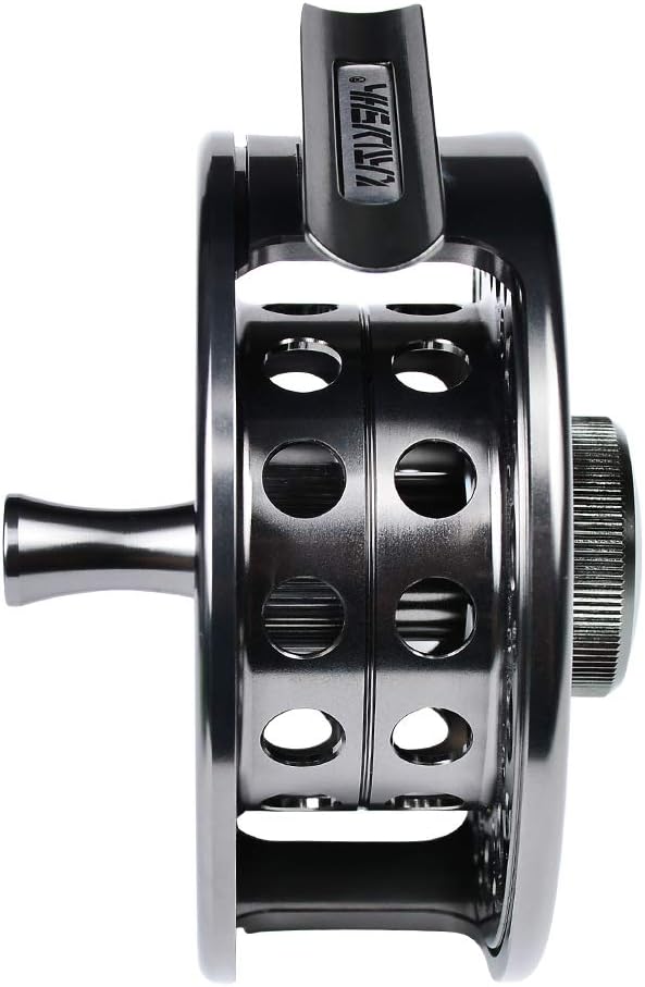 Fly Fishing Reel Fly Reels - Large Arbor CNC-Machined Aluminum Alloy Body Light Weight 5/7, 7/9, 9/10 wt (Black, Green, Silver/Blue, Gray-Green, Silver-Blue,Gunmetal,Ice Blue,Sapphire Blue)