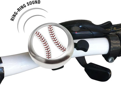 WIRESTER Silver Aluminum Round Bike Bell, Classic Ring Bicycle Bell, Bike Accessories Bell Ring for Adults Kids Girls Boys