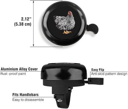 WIRESTER Cute Aluminum Round Bike Bell, Classic Ring Bicycle Bell, Bike Accessories Bell Ring for Adults Kids Girls Boys (Black, Red, Blue, Purple)