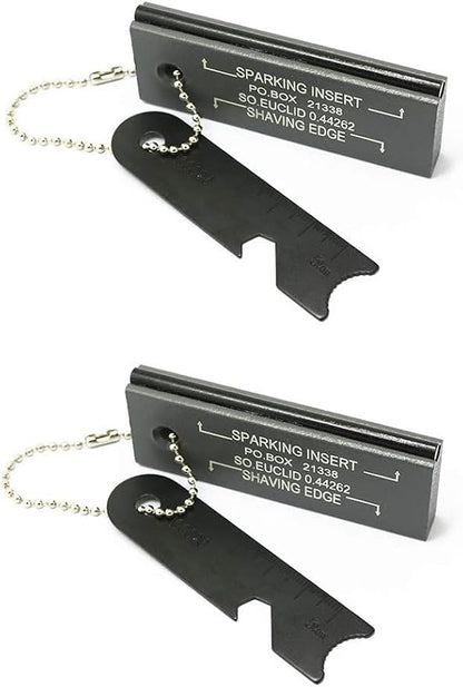 Fire Starter Survival Kit, Magnesium Waterproof Matches Ferro Flint Block,Outdoor Survival Firesteel Gears with Striker for Camping Hiking Hunting Emergency