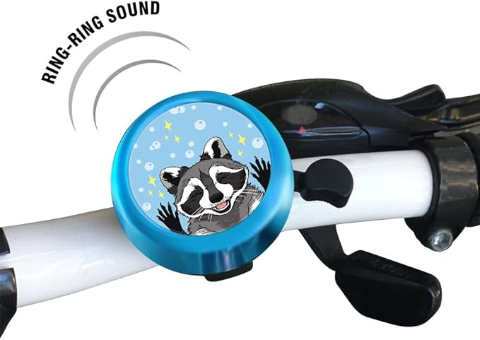 WIRESTER Blue Aluminum Round Bike Bell, Classic Ring Bicycle Bell, Bike Accessories Bell Ring for Adults Kids Girls Boys