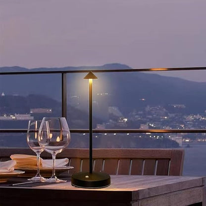 2 PACK Cordless Lamps,Battery Rechargeable Table Lamp,Portable Lamps,2 Level Brightness Dimmable Night Light,Minimalist Design, Cordless Table Lamps for Living Room/Restaurant/Couple Dinner(Black)