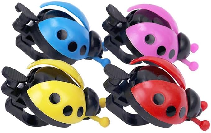 Leheybia 1 Pcs Ladybug Bicycle Bell Classic Bicycle Bell Thumb Bell for Bike for Road Mountain Bike Handlebars Adults Kids