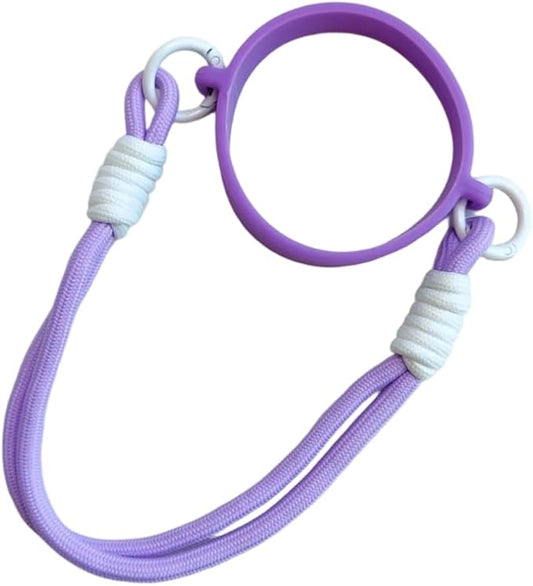 Portable Silicone Cup Sleeve with Adjustable Strap for Coffee Tumblers Water Bottles Beverage Carriers