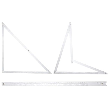 Combination Square for Carpenter Tools 48 Inch Folding Aluminum Triangle Ruler Construction Framing Tool Woodworking Foldable Frame Measurement Angle Rulers