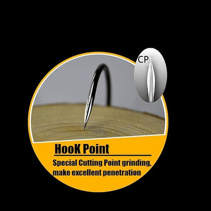 Fishing Hooks Treble Hooks for Hook Upgrade Cutting Blade 4X Strong Short Shank Black Nickle